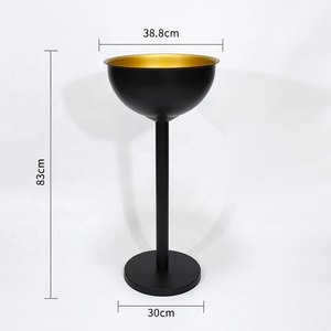 Soporte de cubo de barra de acero inoxidable de lujo, cuenco de hielo grande de 12L para vino, cerveza, Enfriador de botellas, hielo de fiesta de oro rosa - Product Image 5