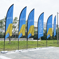 Drapeau de plage personnalisé avec logo, bannière promotionnelle extérieure très vendue, drapeau plume, drapeau goutte d'eau pour événements promotionnels