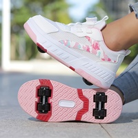 Chaussures à roulettes détachables à double usage pour enfants, respirantes et légères, pour garçons et filles, patinage en plein air