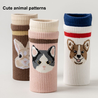 Chaussettes pour femmes antidérapantes à cinq orteils personnalisées imprimé animal mignon pour le cyclisme, la course à pied, la randonnée, le Pilates, la danse et la poignée.
