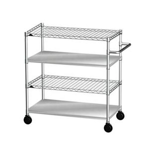 Leenol thép carbon SMD SMT ESD PCB Reel kệ <span class=keywords><strong>5</strong></span> tầng Chrome dây lưu trữ Kệ Giá xe đẩy giỏ hàng - Product Image 6