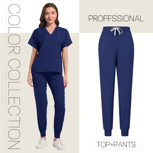 <span class=keywords><strong>Nouveau</strong></span> bon marché en gros mode logo personnalisé infirmière uniforme SPA clinique dentaire femmes soins infirmiers gommage survêtement médical gommages uniformes ensembles - Product Image 3
