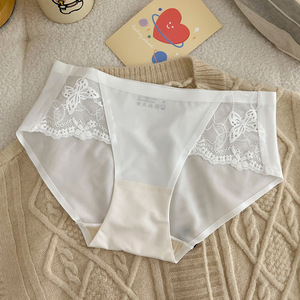 Culottes <span class=keywords><strong>en</strong></span> dentelle personnalisées 469 # Culottes <span class=keywords><strong>en</strong></span> tissu de <span class=keywords><strong>nylon</strong></span> de haute qualité Hot Sexy <span class=keywords><strong>Mature</strong></span> Women's Mid Waisted Ladies Underwear - Product Image 4
