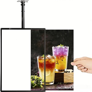 3D Slim Snap <b>Frame</b> Light Box Billboard Wall <b>Mounted</b> LED Menu Light Box for Restaurant Coffee Beverage Shop Display Board Sign - Product Image 2