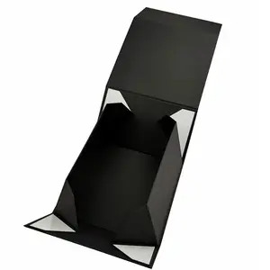 Rigid Flat Magnetic Folding Gift Box For Packaging Premium Foldable Magnet Gift Box