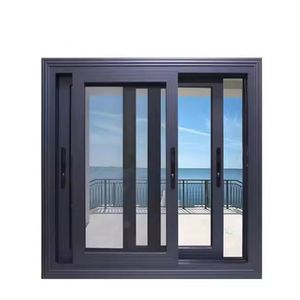 Aluminium insonorisé de qualité supérieure coulissant à volet fixe Bronze anodisé auvent Louvre Sash Cottage Windows - Product Image 2