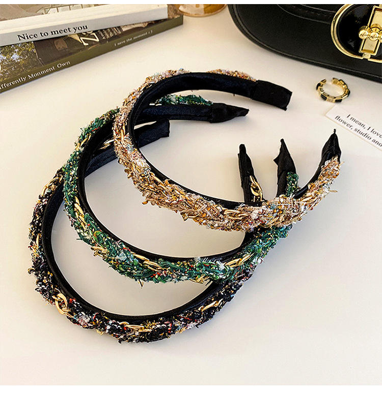 Korean Hand Braided Twist Chain Ladies Outgoing Jewelry Hair Band - Main Image