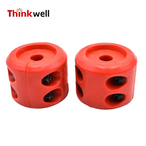 Protector de goma para gancho de remolque Thinkwell, 4 orificios, rojo, de aluminio, para cable de cabrestante de vehículos todoterreno - Product Image 2