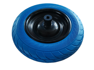 Roues anti-crevaison en mousse PU 360 mm 3.50-8 de 14 pouces, pneus de brouette anti-crevaison <span class=keywords><strong>avec</strong></span> roulements à billes et jantes métalliques, directement de l'usine - Product Image 1