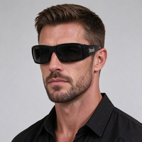 Lunettes de soleil sport polarisées vintage pour la course urbaine, protection UV, pour activités de plein air, de pêche, de moto et de cyclisme, pour hommes