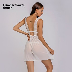 Lencería Transparente de Malla Fina de Spandex con Cuello Halter y Espalda Descubierta, Sexy, para Comercio Exterior Transfronterizo entre Europa y Estados Unidos, Marca Hua Ying - Product Image 4