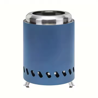 Brasero portable d'extérieur en acier inoxydable OEM, poêle à bois sans fumée pour table, idéal pour le camping (vente en gros)