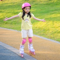 Patins à roulettes pour enfants, taille réglable, patins en ligne, chaussures de sport d'extérieur pour enfants, ajustement confortable