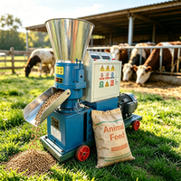 Machine à granulés d'aliments pour volailles, bétail et porcs, haute efficacité, prix usine, certifiée CE, avec panneau de commande intégré