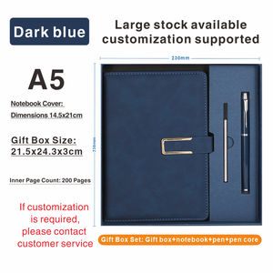 Записная книжка формата А5 с логотипом на заказ, креативный ежедневник оптом, набор деловых блокнотов А5 в подарочной коробке - Product Image 3