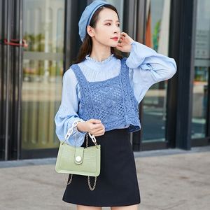 Nuevo diseño, cadena grande verde, cierre de modelado, <span class=keywords><strong>Revista</strong></span> de Comercio, bolsos informales para <span class=keywords><strong>mujer</strong></span>, bolsos de mano para <span class=keywords><strong>mujer</strong></span> - Product Image 6