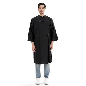 Kimono à manches longues pour femmes Uniforme <span class=keywords><strong>de</strong></span> client Nylon froissé brillant, Robe <span class=keywords><strong>de</strong></span> salon <span class=keywords><strong>de</strong></span> coiffure Smock Robes Capes et Tablier <span class=keywords><strong>de</strong></span> styliste 1D3 - Product Image 5