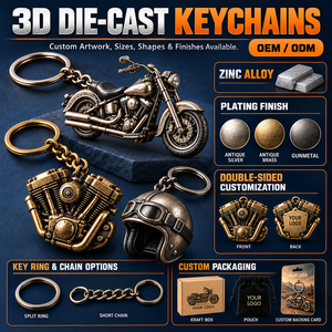 Llaveros Personalizados de Motor de Motocicleta 3D, de Aleación de Zinc Fundido a Presión, con Diseño de Pistón Mecánico, Venta al Por Mayor, OEM, ODM - Product Image 4