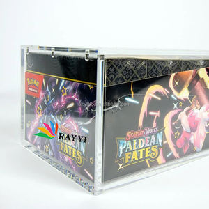 Boîte de présentation en acrylique pour lot de <span class=keywords><strong>10</strong></span> boosters Pokémon Paldean Fates, boîte de présentation pour lot de 151 boosters Pokémon - Product Image 4