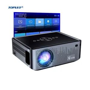 Topleo Home Cinema 1080P Video Projector Full HD 300 Ansi Lumens Lcd Projector best portable Movie 4k projector
