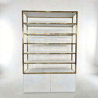 Élégantes Présentoirs de Parfum en Bois Personnalisés pour Magasin, Meuble Mural de Gros avec Logo pour Décoration de Salon de Beauté