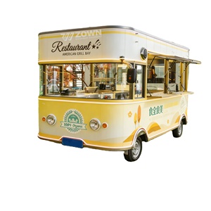 Street Fast Food Custom Ice Cream <b>Vending</b> Truck Trailer with Fiberglass Rust Resistant for Snack Food <b>Chips</b> - Product Image 1