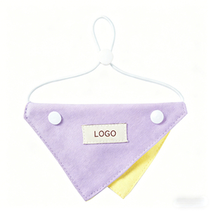 Bandana pour animaux de compagnie double face, couleur macaron, serviette imperméable pour animaux de compagnie - Product Image 5