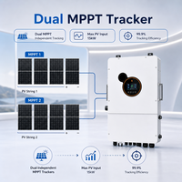 Système solaire hybride 8kW 12kW avec stockage de batteries au lithium empilables, solution complète de stockage d'énergie monophasée US