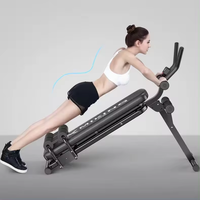Appareil à Abdominaux Pliable, Équipement de Gym Multifonctionnel, Banc à Abdominaux Ajustable, Accessoires de Fitness à Domicile