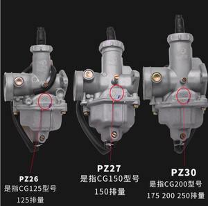 Motocyclette CG125, <span class=keywords><strong>150</strong></span>, 175, 200, 250. Tricycle PZ26, 27, 30. <span class=keywords><strong>Carburateur</strong></span> universel. - Product Image 4