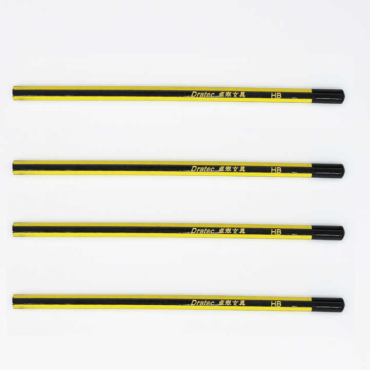 热卖六角铅笔木制条纹hb铅笔套装礼品,带蘸端和定制标志 - buy custom