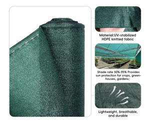 <span class=keywords><strong>Filet</strong></span> d'ombrage 50%-90% anti-UV stabilisé en HDPE, tissu tricoté pour l'agriculture, toile d'ombrage extérieure pour plantes - Product Image 4