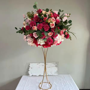 Arreglo de Rosas de Seda Realistas de 50-80 cm, Centro de Mesa para Boda, Bola de Rosas Blancas - Product Image 5