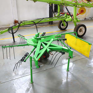 Râteau à foin et herse rotative pour mini-tracteur, largeur de travail 2,2 m, entraînement par prise de force, composants moteur et engrenages essentiels pour le séchage de l'herbe des petites exploitations agricoles - Product Image 4