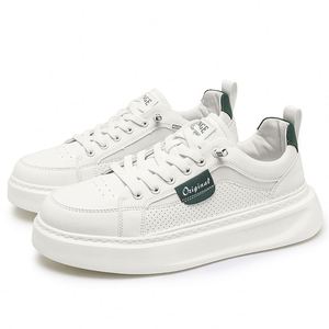 Baskets légères pour hommes, nouvelle collection été 2025, semelle épaisse rehaussante, chaussures blanches confortables pour jeunes, chaussures de sport pour hommes - Product Image 5