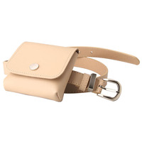 Ceinture de mode sac banane sac de taille conception personnalisée mini sac d'oreiller en cuir Pu pour les femmes