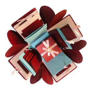 Cardboard Surprise Toys Box Colored Album Photo Valentine Day Birthday Explosion Mystery Gift Box