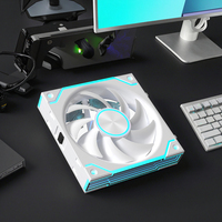 Kipas Casing Komputer PC RGB OEM 120mm Pencahayaan Tak Terbatas Pendingin CPU Gaming Konektor 4Pin Bantalan Hidrolik Kontrol Jarak Jauh
