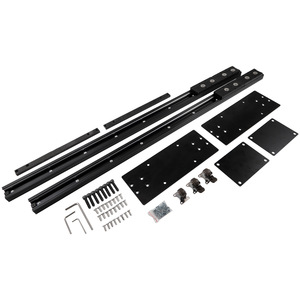 45 Degree Angled Push Pull <b>Island</b> Counter Rail 36 In Aluminum Alloy Full Extension Slide Rail Hardware Kitchen Dining <b>Table</b> Use - Product Image 2