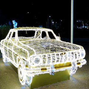 Esculturas de Luz con Forma de Auto Personalizadas, Adaptables en Tamaño, Color y Estilo para Hoteles, Centros Comerciales, Parques y Proyectos de Eventos Navideños - Product Image 1