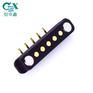 CZX 2.5mm 피치 자석 90 도 직각 벤드 커넥터 스프링 장착 충전 데이터 전송 5 핀 마그네틱 커넥터 - Product Image 5