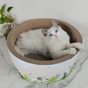 시클-고품질 배터리 뜨거운 판매 재고 IC-5016-purple 고양이 디스크 골판지 골판지 무료 개박하 상자 - Product Image 5