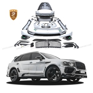 Kit <span class=keywords><strong>de</strong></span> carrosserie en fibre <span class=keywords><strong>de</strong></span> carbone sèche <span class=keywords><strong>de</strong></span> style MSY pour Bentley Bentayga 2020-2022 Pare-chocs avant Roue Sourcils Jupes latérales Capot <span class=keywords><strong>de</strong></span> becquet <span class=keywords><strong>de</strong></span> toit - Product Image 1