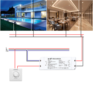 ไดรเวอร์ไฟ LED แบบหรี่แสงได้ 60W Ultra Slim CV TRIAC/0-10V/1-10V/10V PWM/Rx  100-240VAC-DC 12V 24V 48V  ไม่กระพริบ  สำหรับแถบไฟ LED - Product Image 6