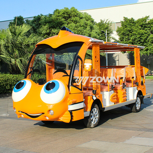 Autobús Turístico Eléctrico Naranja Ocean Clownfish para Recorridos en Acuarios y Resorts - Product Image 4