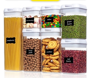 7 cái nhà và nhà bếp phụ kiện kín Rubbermaid thực phẩm lưu trữ container <span class=keywords><strong>Box</strong></span> <span class=keywords><strong>Set</strong></span> với nắp đậy, BPA free nhà bếp và quần - Product Image 3