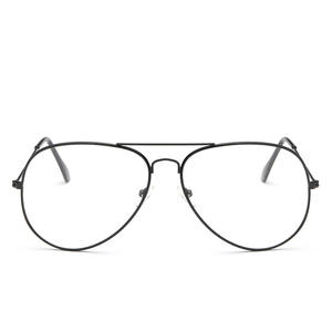 Neue <span class=keywords><strong>Pilot</strong></span> Unisex Brillen Retro Design Profession eller Anti-Blaulicht schutz Schwarz/Gold Spiegel Modisches Metall PC-Material - Product Image 4