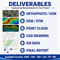 Service professionnel de traitement des données d'arpentage GNSS, UAV, LiDAR, SLAM, CAO, cartographie SIG – Livraison complète du projet