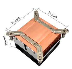 कस्टम cpu कूलर <span class=keywords><strong>1u</strong></span> सर्वर lga 1151 1155 1156 मूक 125w सर्वर प्रोसेसर शीतलन रेडिएटर आपूर्तिकर्ता - Product Image 2