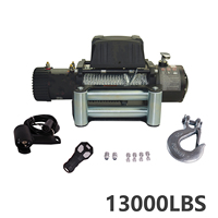Prix d'usine Vevor 12V 4x4 Treuil électrique 13500 Lbs Treuil forestier en métal Fabriqué en Chine